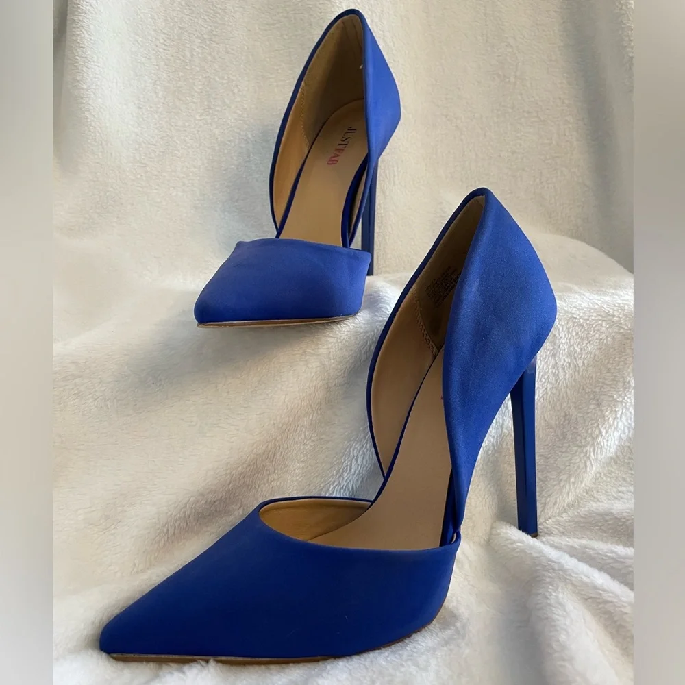 Justfab ‘Monika’ Blue Heels - 7.5 - Picture 2 of 7